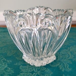 Vintage Clear Pressed Glass Sugar or Candy bowl